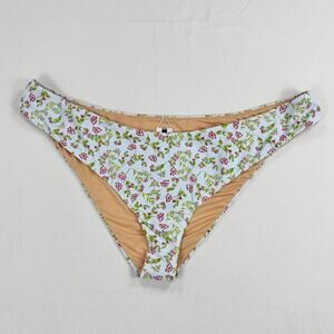 J Crew Women’s Cheeky Bikini Swim Bottom 3X Blue Floral BF140